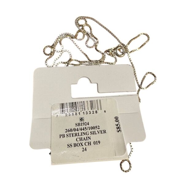 Giani Bernini Sterling Silver Chain Necklace 24” box chain - Picture 8 of 13